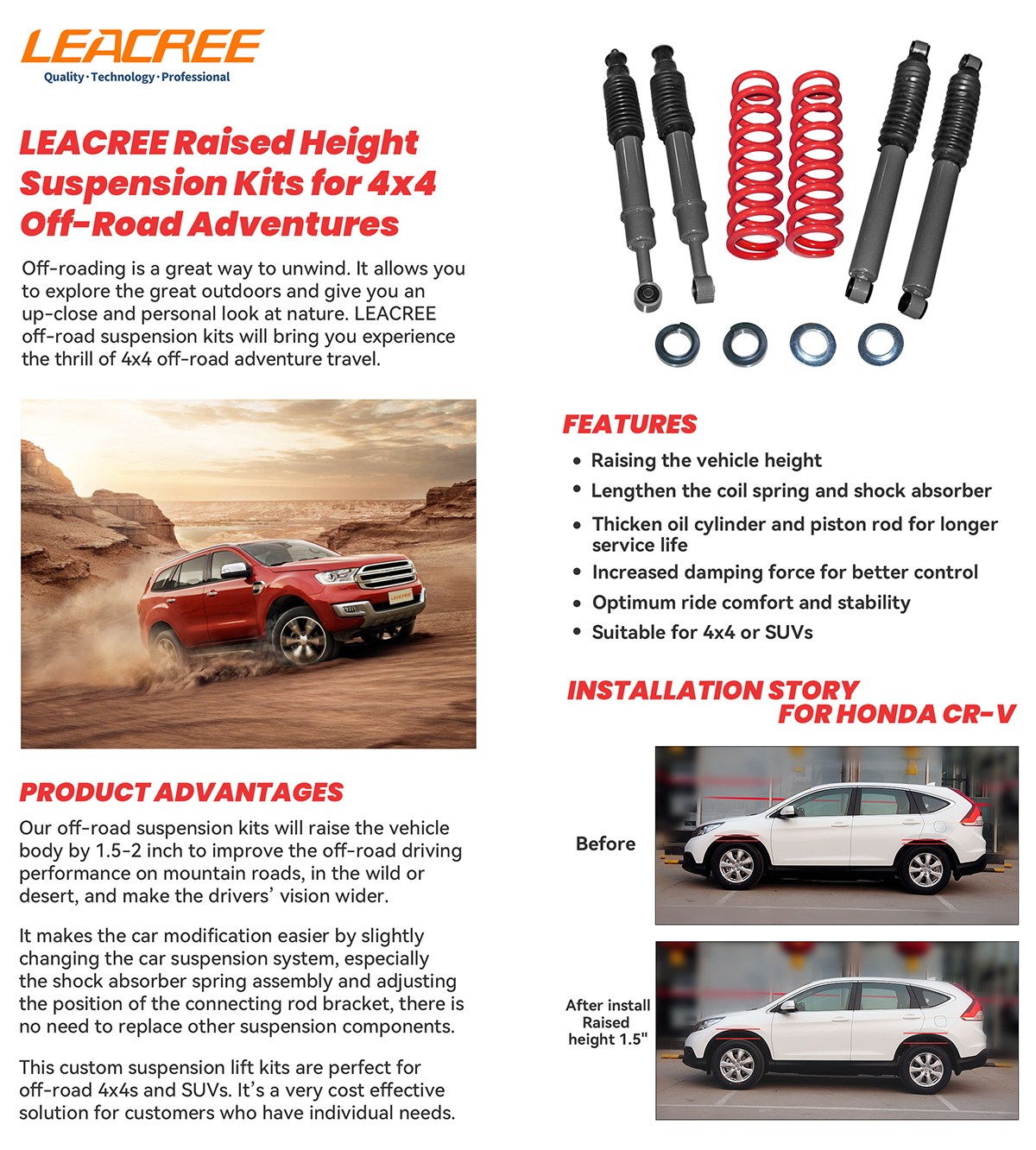 Noticias Kits de suspensión de altura elevada para aventuras